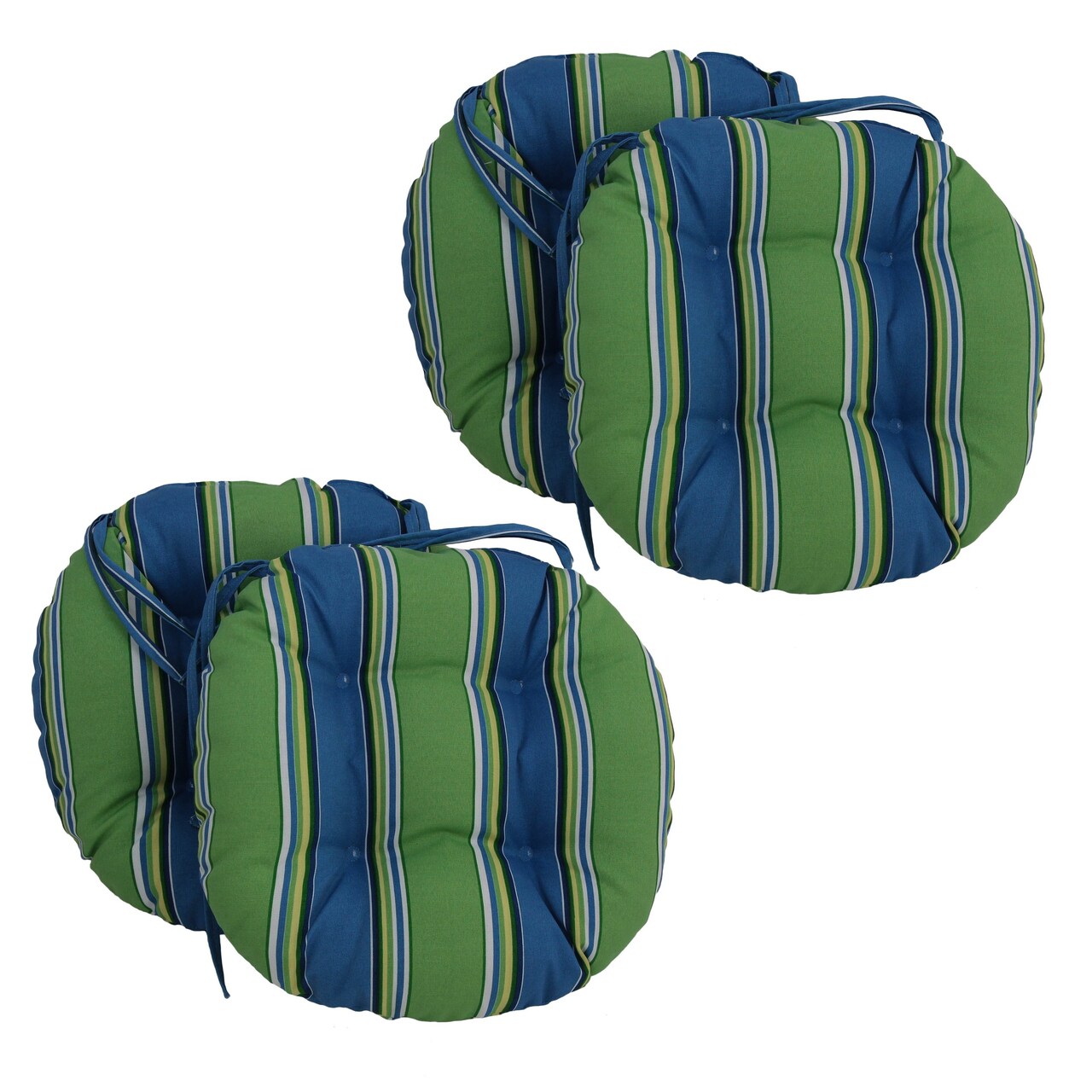 16-inch Outdoor Spun Polyester Tufted Chair Cushion (Set of 4) - Haliwell Caribbean
